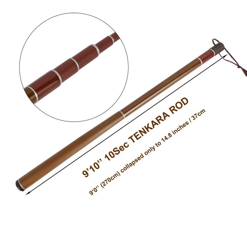 Aventik Z Tenkara Rods Pro IM12 Nano 6:4 Action 5 Most Used Sizes All Water Conditions Quality Carbon Tube Packing, Extra Spare Sections Included, Tenkara Fly Rods&Combo (9'0'' 10sec(Mini)) - Image 3